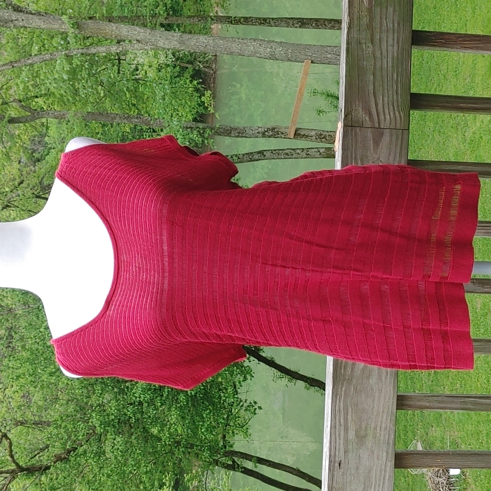 Venue Red Cold Shoulder Top Size S